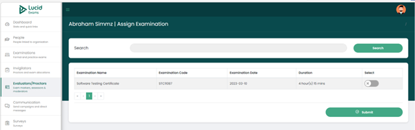 https://lucidity.blob.core.windows.net/lucid-exams-docs/Lucid%20Exams%20manual%20images/Evaluator%20module/ec111bf6-ca75-4ac2-a20a-9657ba773794-add-proctor-to-exam.png